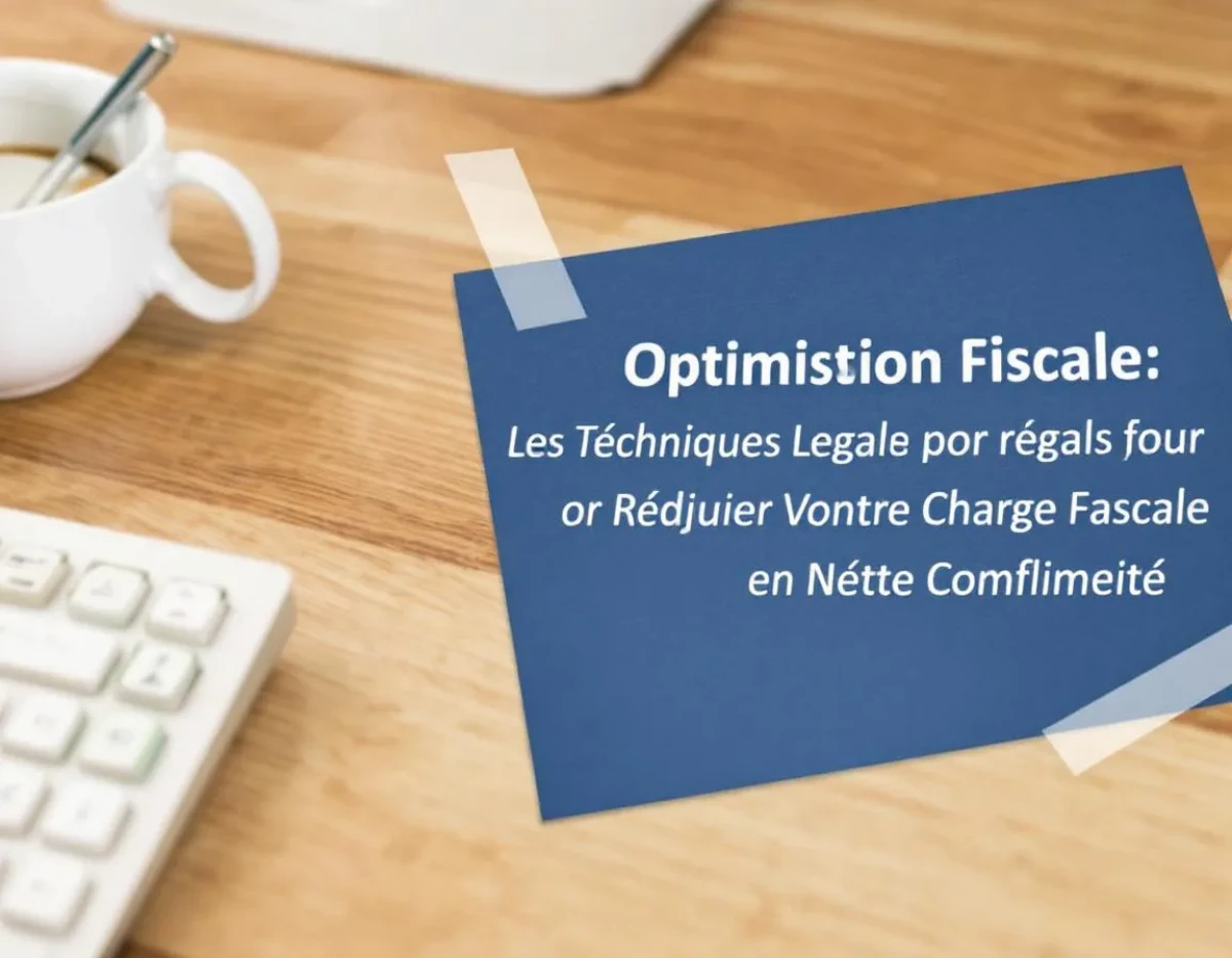 Optimisation Fiscale : Les Techniques Légales pour Réduire Votre Charge Fiscale en Toute Conformité