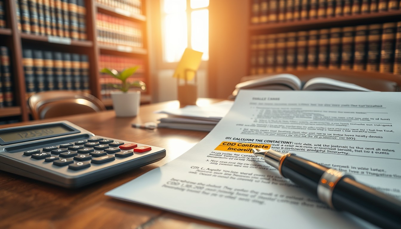 Indemnité fin de contrat cdd calcul aspects juridiques à connaître